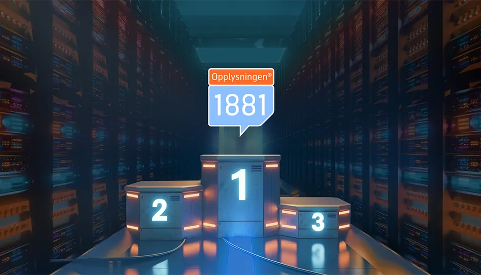 1881 skårer best i test blant tilbydere av kundedata